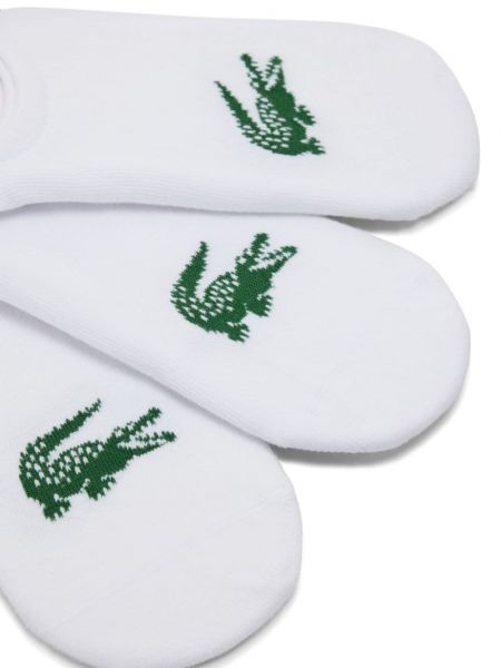 Žakárové ponožky Lacoste bílé