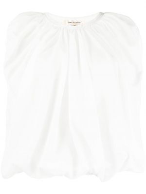 Прозрачна блуза Comme Des Garçons бяло