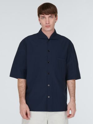 Βαμβακερό πουκάμισο Lemaire μπλε