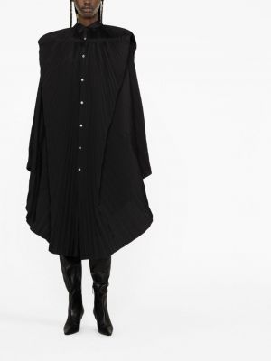 Sukienka asymetryczna plisowana Junya Watanabe czarna