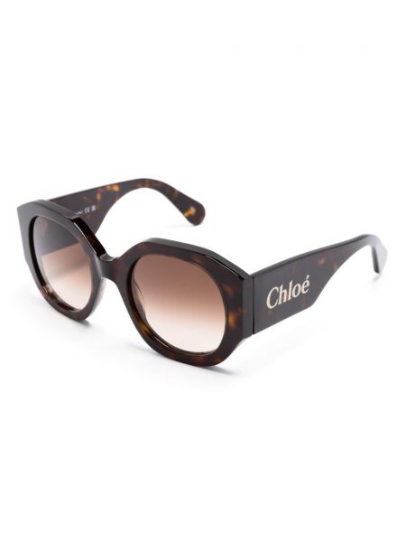 Okulary przeciwsłoneczne Chloé Eyewear brązowe