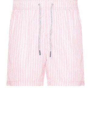 Pantalones cortos a rayas Vintage Summer rosa