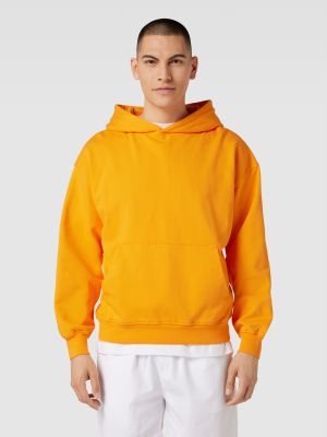 Bluza z kapturem oversize Colorful Standard pomarańczowa