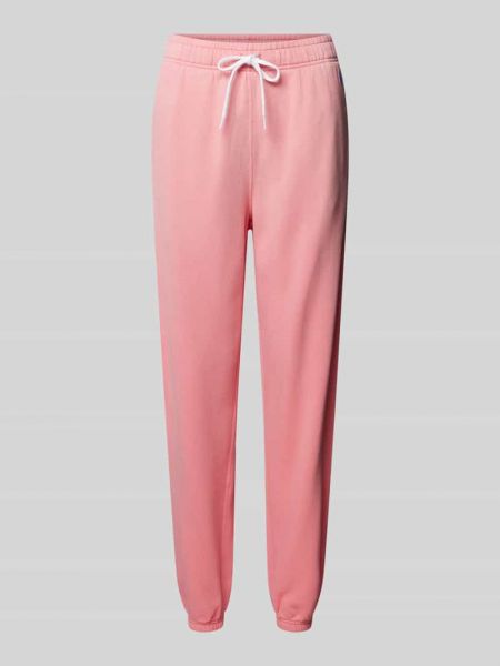 Spodnie sportowe bawełniane Polo Ralph Lauren różowe
