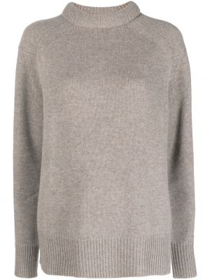 Кашмирен вълнен пуловер Loulou Studio сиво