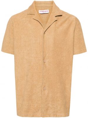 Marškiniai Orlebar Brown ruda