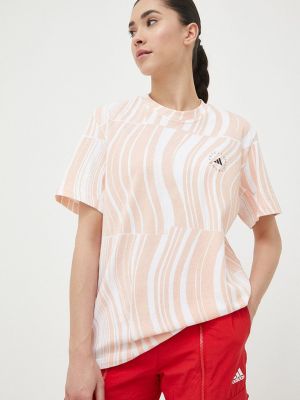 Тениска Adidas By Stella Mccartney оранжево