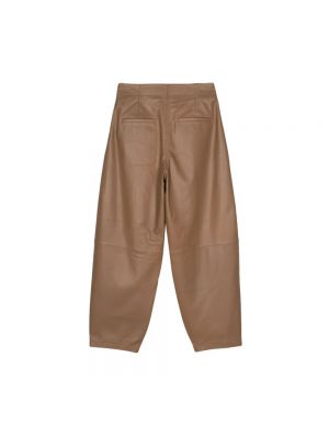 Pantalones de cuero Yves Salomon marrón