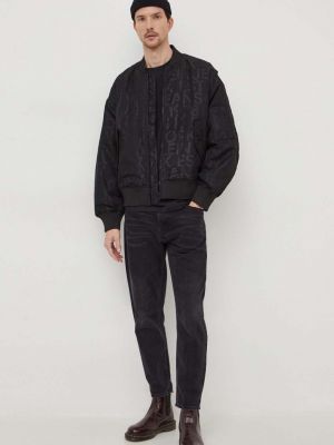 Denim jakna Calvin Klein Jeans črna