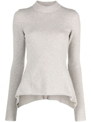 Pull col rond Rick Owens gris
