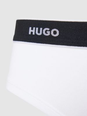 Szorty z nadrukiem Hugo czarne