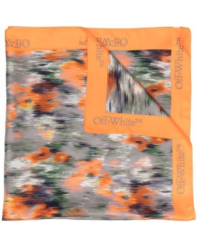 Pañuelo de seda con estampado Off-white