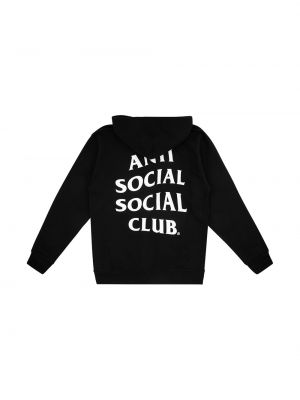 Mikina s kapucí Anti Social Social Club černá