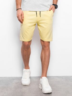 Pantaloni scurți Ombre Clothing galben