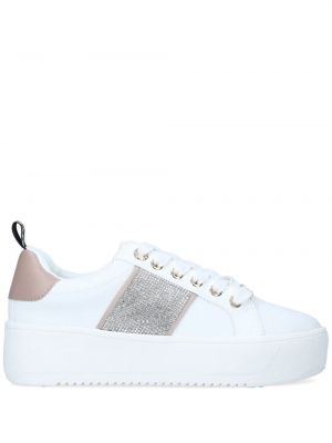 Spitzen schnür sneaker Kg Kurt Geiger weiß