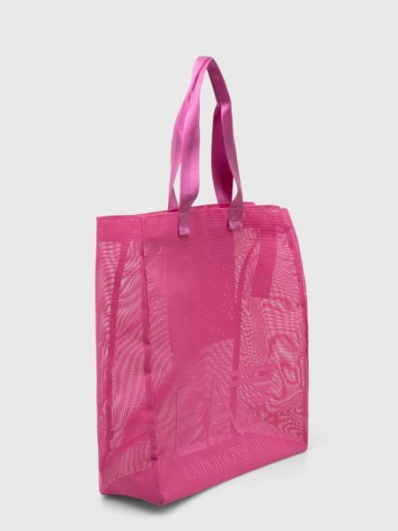 Рожева пляжна сумка Ea7 Emporio Armani