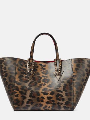 Leopardí shopper kabelka s potiskem Christian Louboutin