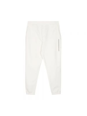 Spodnie sportowe bawełniane Calvin Klein białe