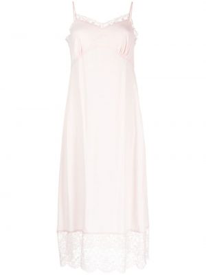 Φόρεμα με δαντέλα Simone Rocha ροζ