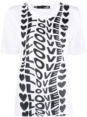 Тениска с принт Love Moschino
