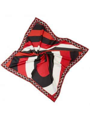 Fular de mătase cu imagine reversibil Pucci negru
