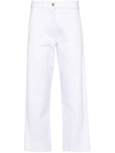 Straight fit džíny s vysokým pasem Fabiana Filippi bílé