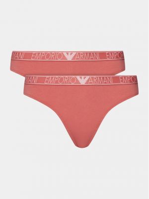 Chiloți tanga Emporio Armani Underwear roz