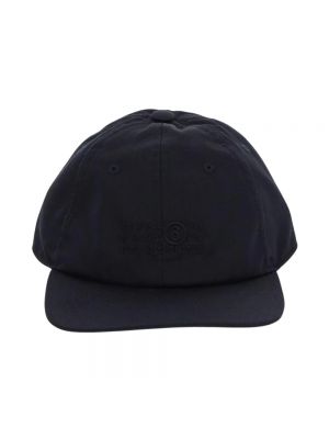 Haftowana czapka z daszkiem Mm6 Maison Margiela czarna