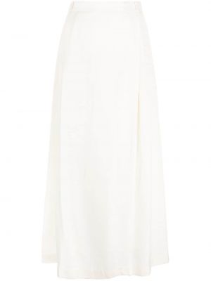 Plisirana suknja Low Classic bijela