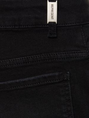 Bavlněné džíny Represent černé