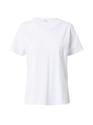 Viskózové bavlnené priliehavé tričko Cotton On - biela