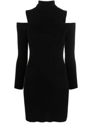 Pletené mini šaty Costume National Contemporary čierna