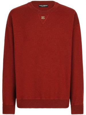 Kasmír melegítő felső Dolce & Gabbana piros
