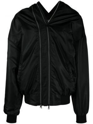 Saténová bunda na zip Y/project černá