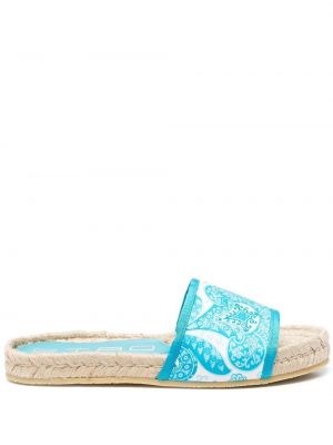 Paisley trykt sandaler Etro blå