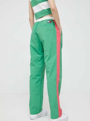 Pantaloni sport Tommy Jeans verde