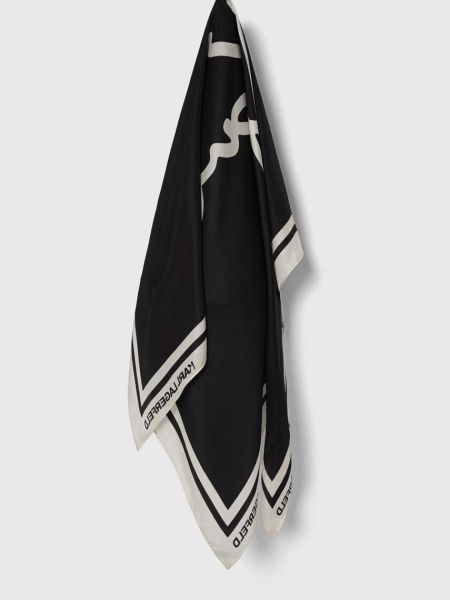 Jedwabna chusta Karl Lagerfeld czarna