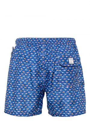 Shorts mit print Fedeli blau
