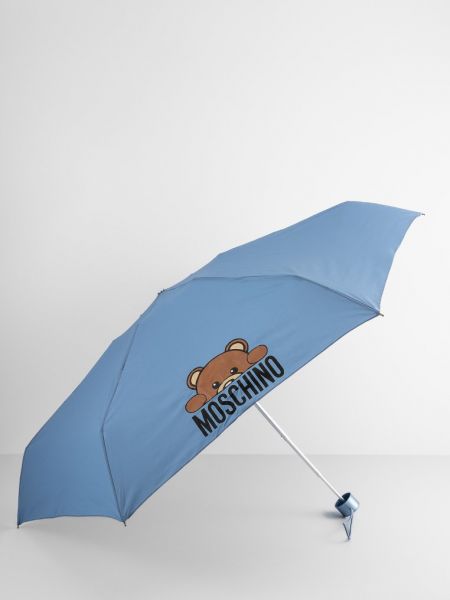 Parasol Moschino niebieski