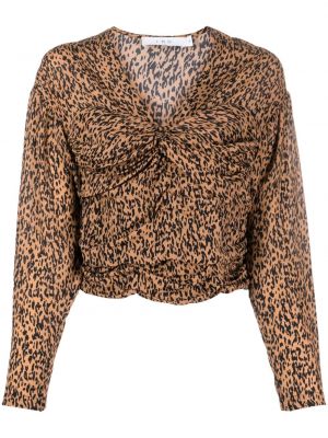 Bluză cu imagine cu model leopard Iro