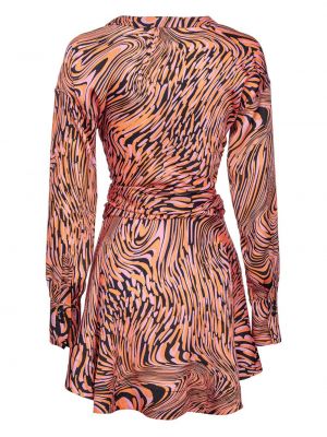 Sukienka z nadrukiem w abstrakcyjne wzory Pinko