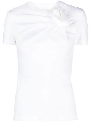 Gėlėtas marškinėliai Alexander Mcqueen balta