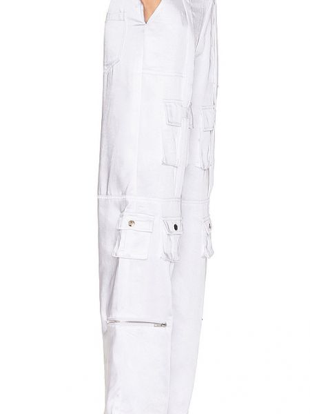 Pantalones cargo de raso By.dyln blanco