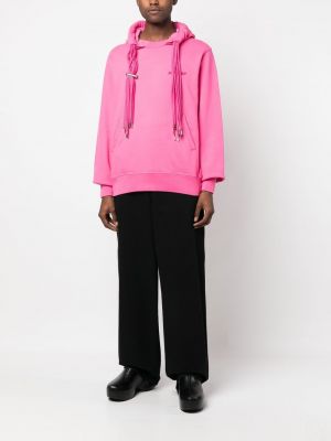 Kokvilnas kapučdžemperis Ambush rozā