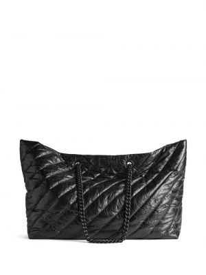 Prešívaná nákupná taška Balenciaga čierna