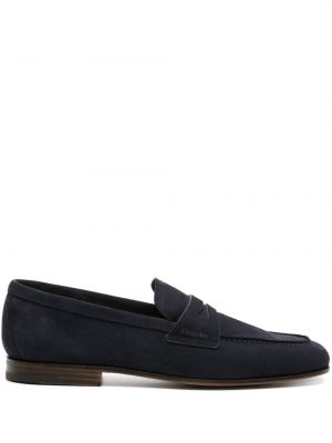 Pantofi loafer din piele de căprioară Church's albastru