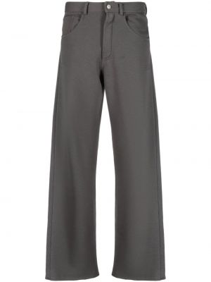 Bavlněné kalhoty Mm6 Maison Margiela šedé