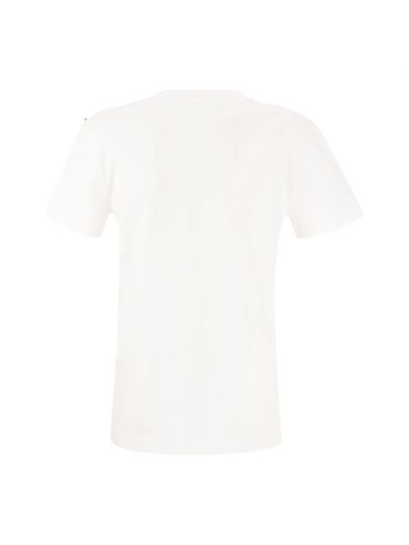 Haftowana koszulka z cekinami Sportmax biała