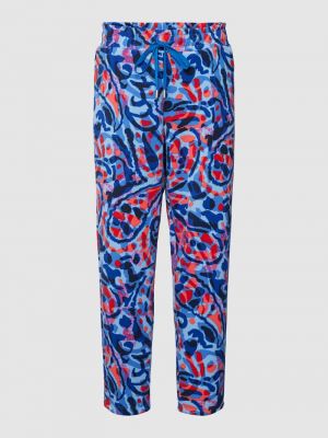 Spodnie sportowe z wzorem paisley Christian Berg Woman niebieskie