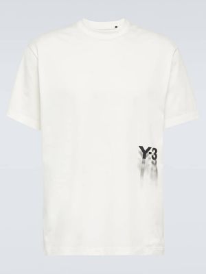 Jersey t-shirt aus baumwoll Y-3 weiß